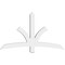 Ekena Millwork Davenport Architectural Grade PVC Gable Bracket, 60"W x 35"H x 4"D x 4"F, 14/12 Pitch GBP060X35X0404DAV00 - alternate 3